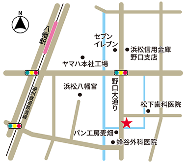 浜松市さかた鍼灸整骨院・整体院の地図